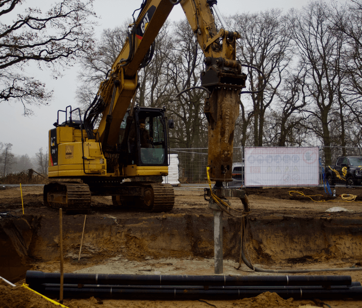 Vorbereitung des Untergrunds und Baugrundsicherung f�r den SkyLoop in Mardorf